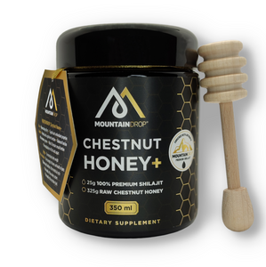 Mountaindrop Shilajit 25g Mixed with Raw Chestnut Honey 325g
